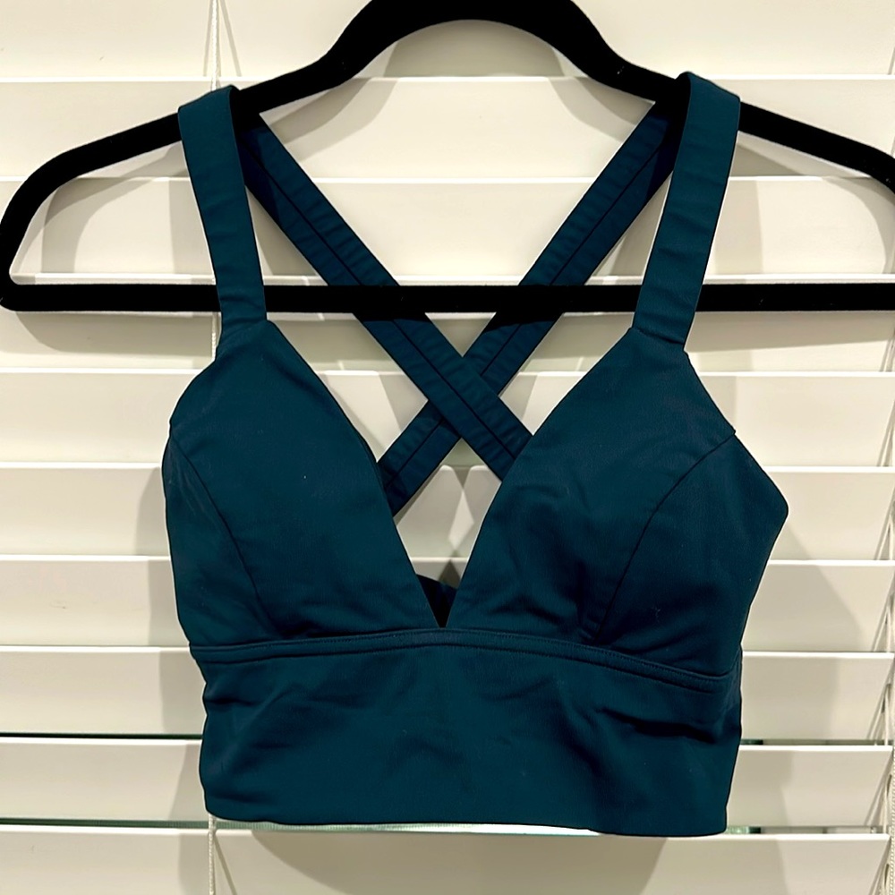 LULULEMON ✨ New Condition Dark Forest Green Triangle Sports Bra Size 4 XXS XS S